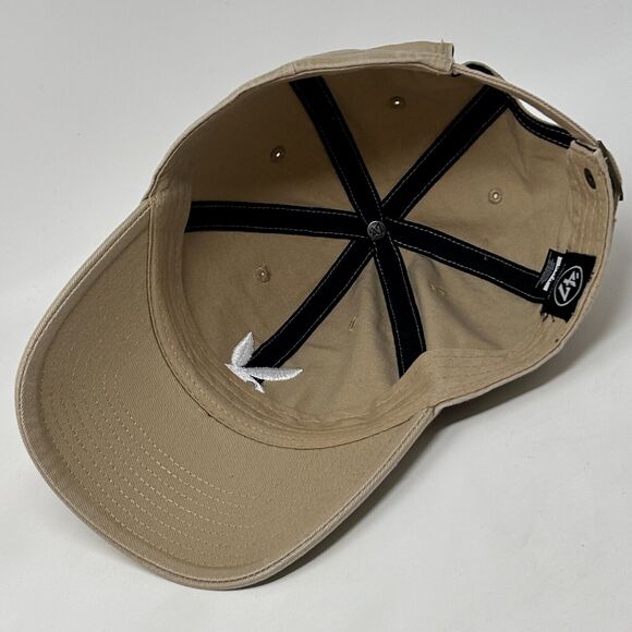Playboy Dad Hat Baseball Cap Bunny Logo 47 Brand 6 Panel Strapback Beige - Picture 4 of 10